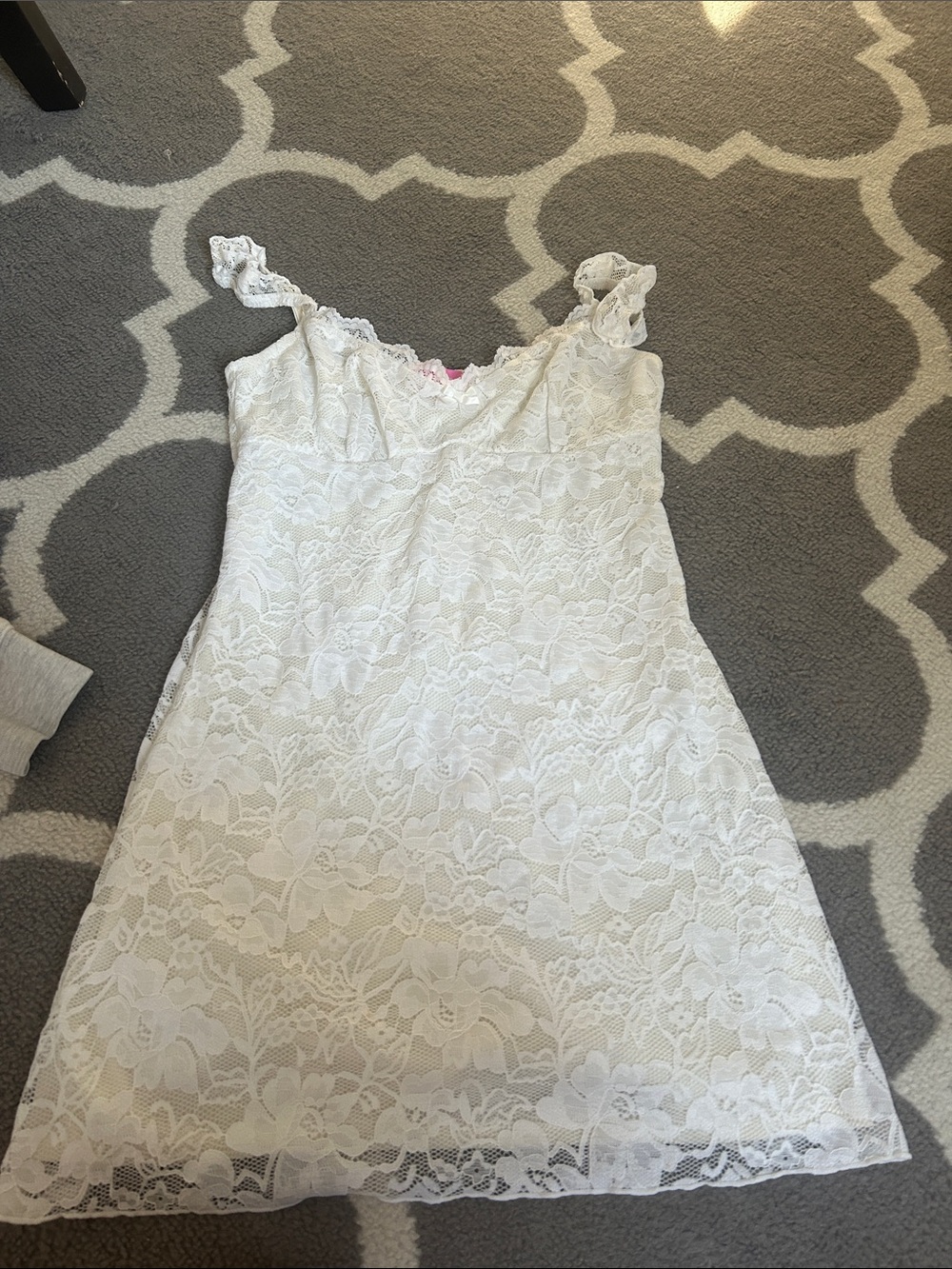 Edikted White Lace Summer Dress